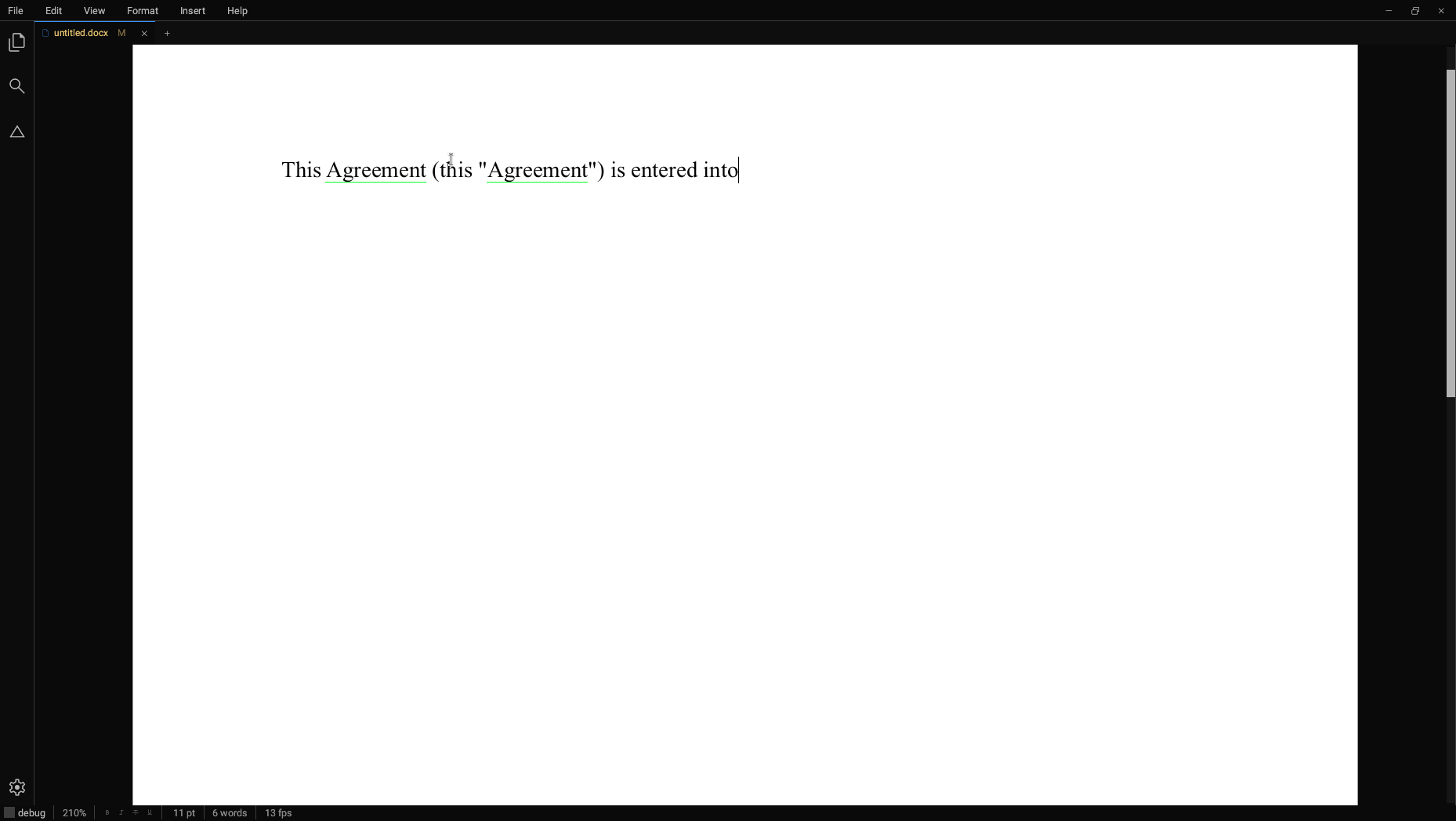 Draft contracts and other legal documents from scratch with Tritium.